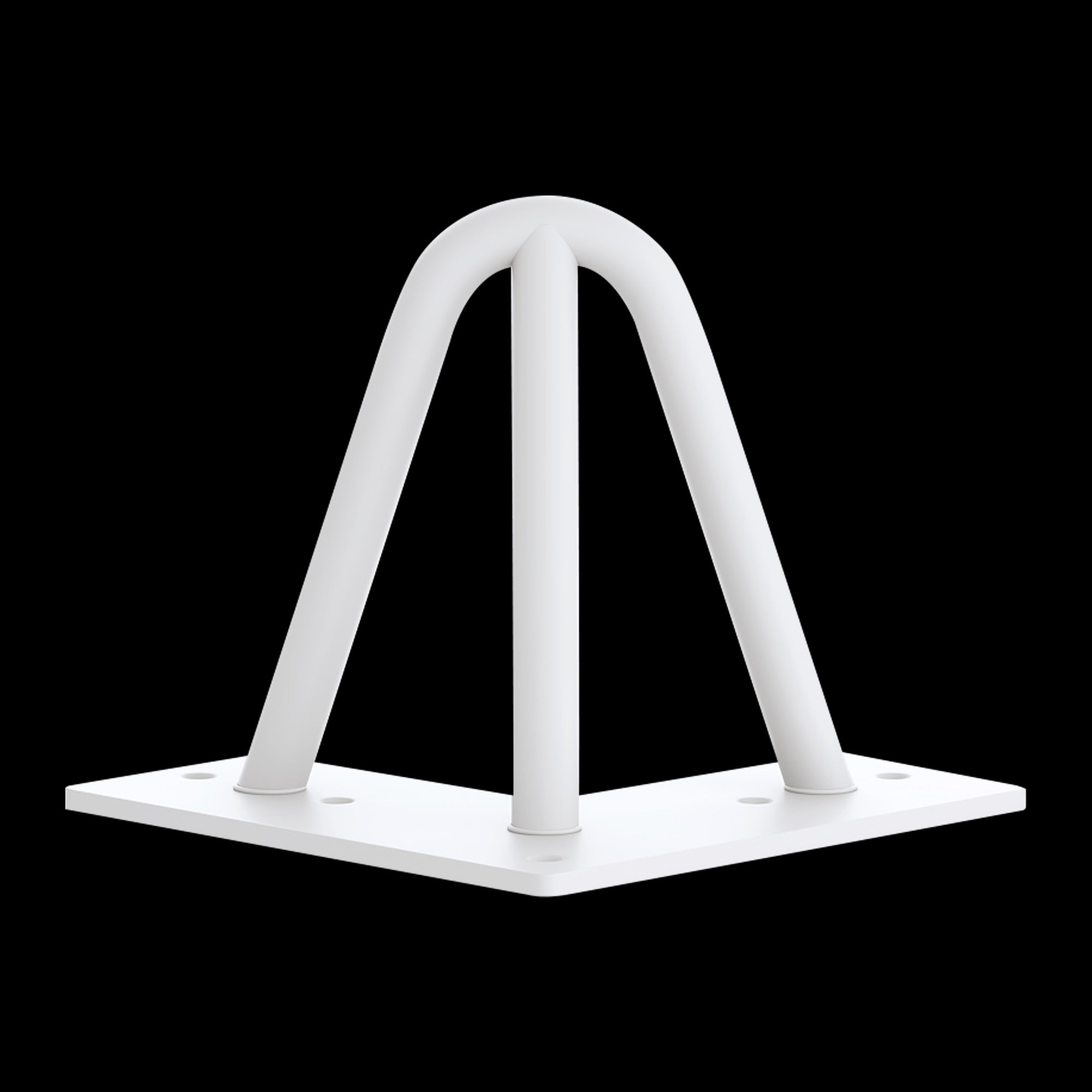 Set Of 4 Industrial 3 Rod Retro Table Legs 12Mm Steel Bench Desk 11Cm White Dining Table Legs