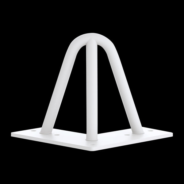 Set Of 4 Industrial 3 Rod Retro Table Legs 12Mm Steel Bench Desk 11Cm White Dining Table Legs