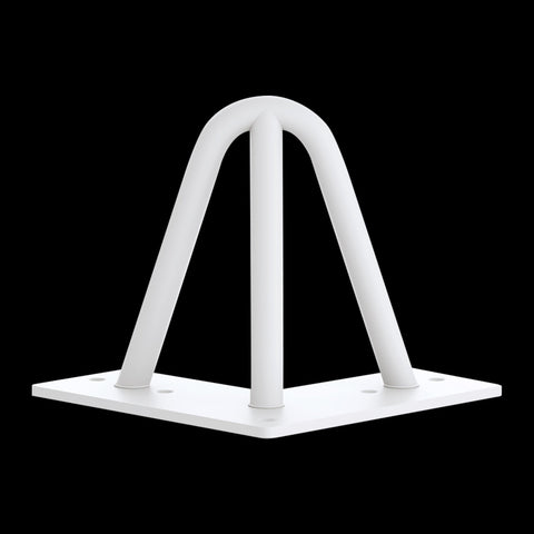 Set Of 4 Industrial 3 Rod Retro Table Legs 12Mm Steel Bench Desk 11Cm White Dining Table Legs