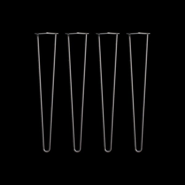 Set Of 4 Industrial Retro Hairpin Table Legs 12Mm Steel Bench Desk 71Cm Black Dining Table Legs