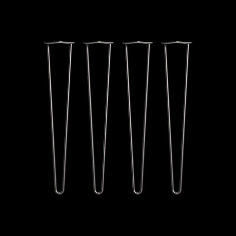 Set Of 4 Industrial Retro Hairpin Table Legs 12Mm Steel Bench Desk 71Cm Black Dining Table Legs