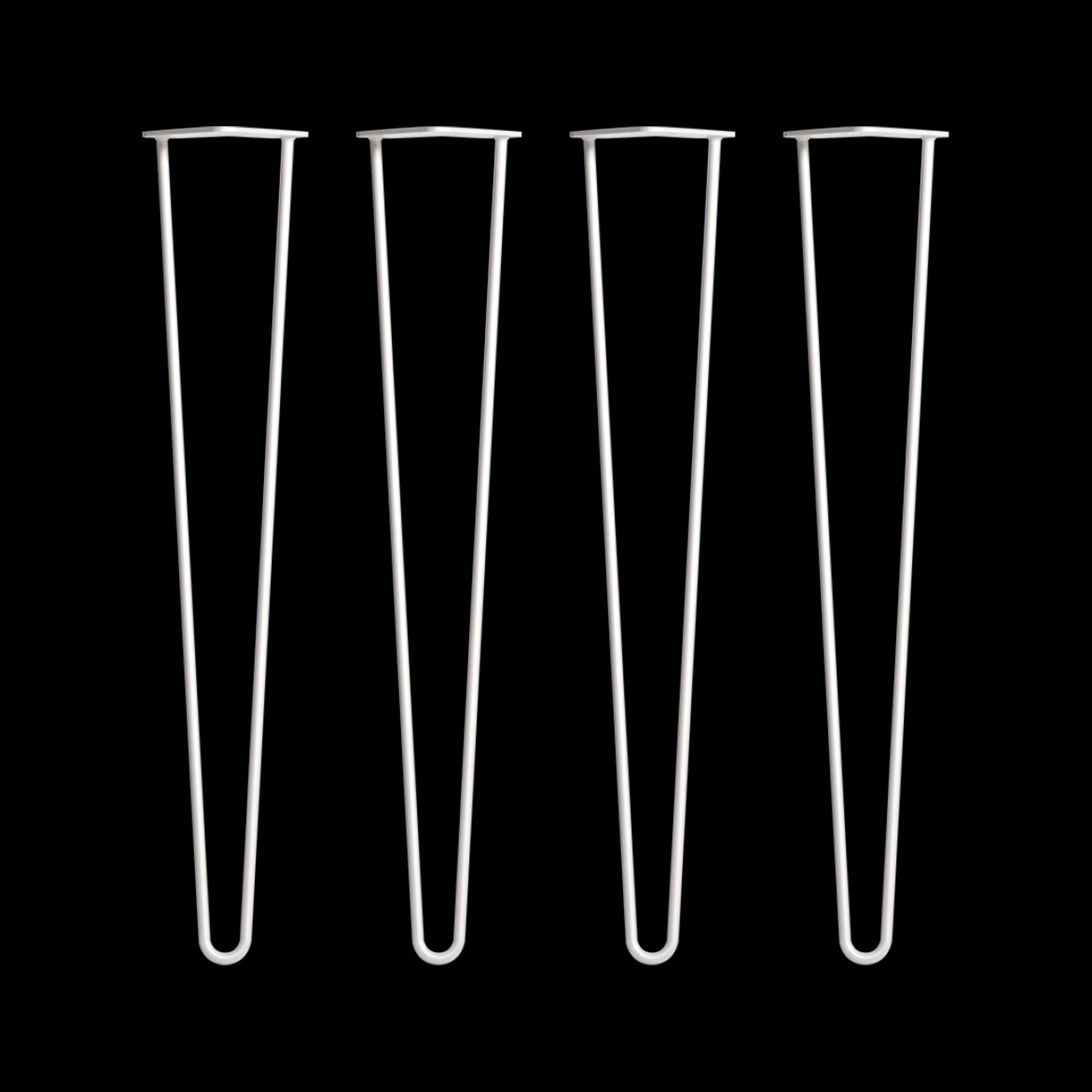 Set Of 4 Industrial Retro Hairpin Table Legs 12Mm Steel Bench Desk 71Cm White Dining Table Legs