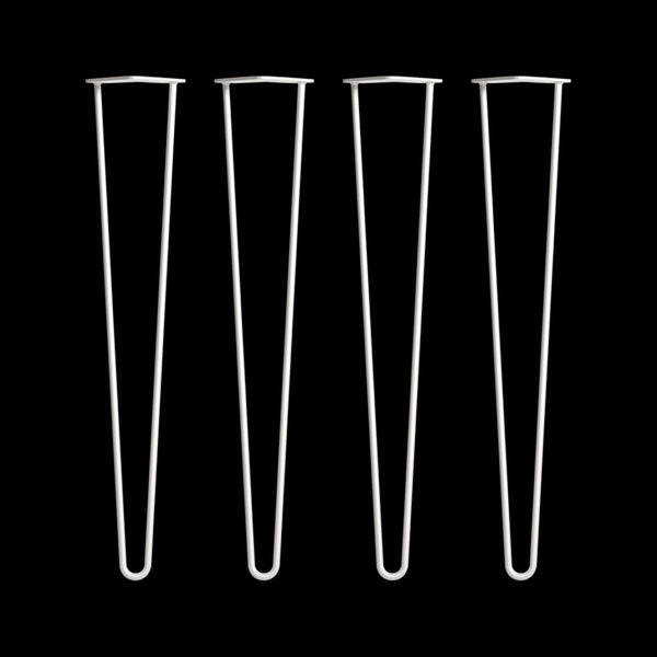 Set Of 4 Industrial Retro Hairpin Table Legs 12Mm Steel Bench Desk 71Cm White Dining Table Legs