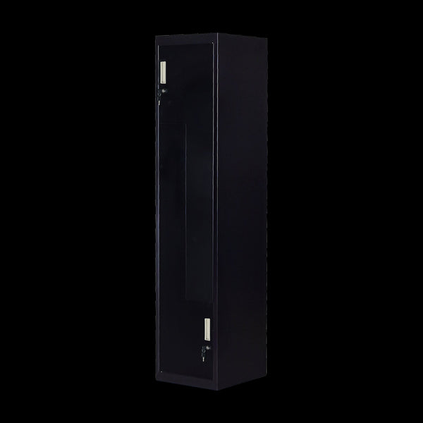 Black Two Door L Shaped Office Gym Shed Storage Lockers Cabinets & Cupboards