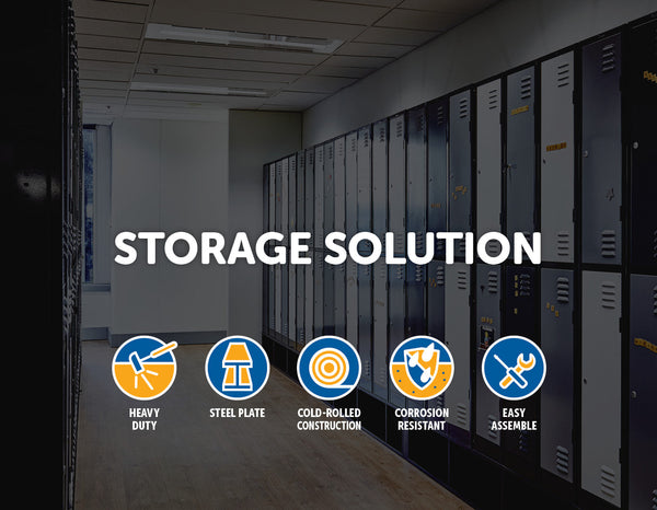 Black Two Door L Shaped Office Gym Shed Storage Lockers 3 Digit Combination Cabinets & Cupboards