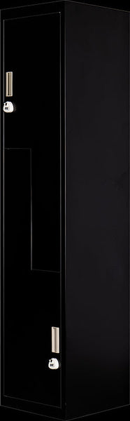 Black Two Door L Shaped Office Gym Shed Storage Lockers 3 Digit Combination Cabinets & Cupboards