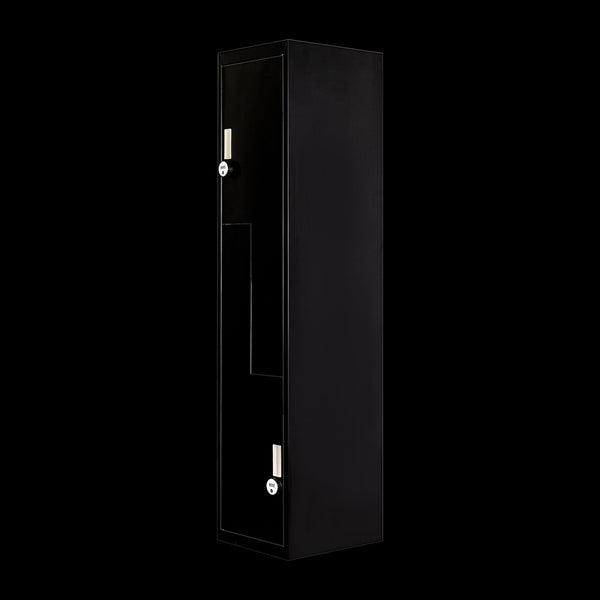 Black Two Door L Shaped Office Gym Shed Storage Lockers Cabinets & Cupboards