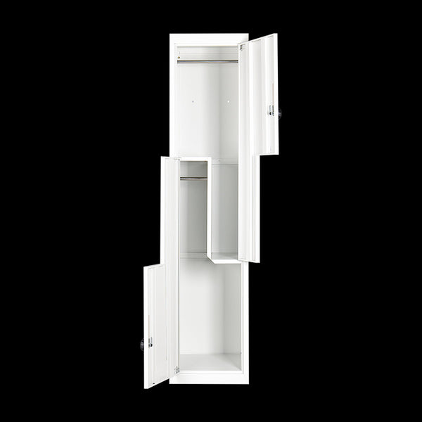 Grey Two Door L Shaped Office Gym Shed Storage Lockers Cabinets & Cupboards