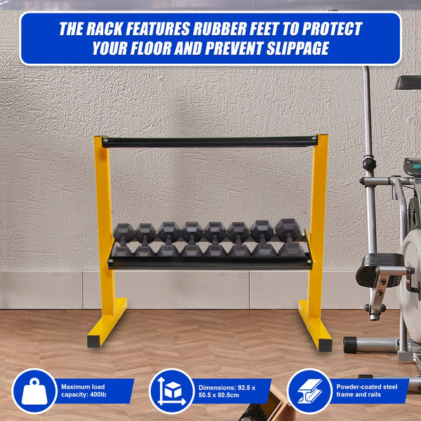 2 Tier Dumbbell Rack For Weights Storage Dumbbells