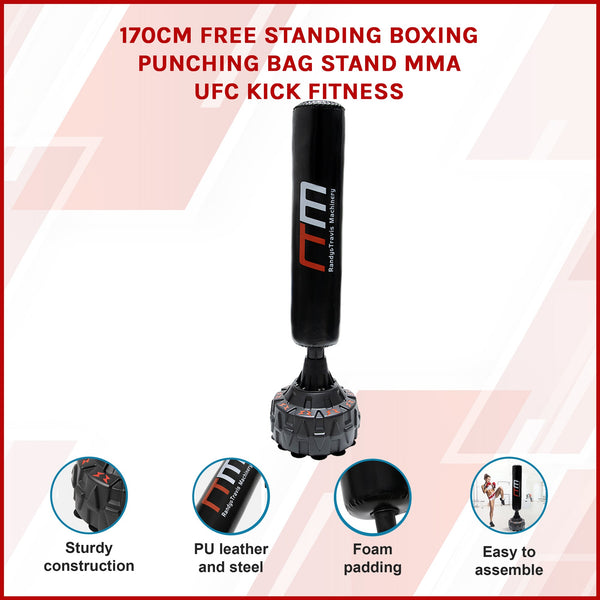 170Cm Free Standing Boxing Punching Bag Mma Ufc Kick Fitness Punching Bags
