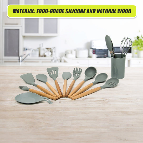 13X Kitchen Utensils For Cooking Baking Silicone Set Cooking Utensils