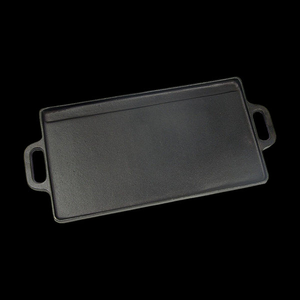 46X22 Cm Cast Iron Reversible Griddle Plate Bbq Hob Cooking Grill Pan Parts & Accessories