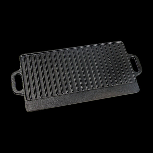 46X22 Cm Cast Iron Reversible Griddle Plate Bbq Hob Cooking Grill Pan Parts & Accessories