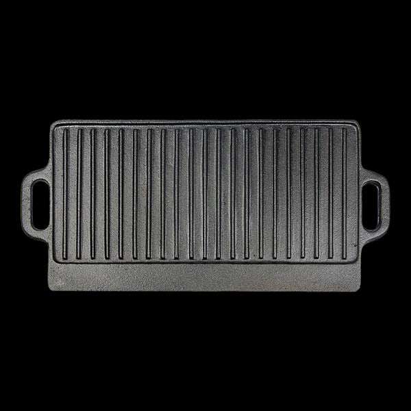 46X22 Cm Cast Iron Reversible Griddle Plate Bbq Hob Cooking Grill Pan Parts & Accessories