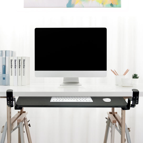 Clamp On Keyboard Tray 75Cm W X 25Cm D Extra Large Home Office Desks