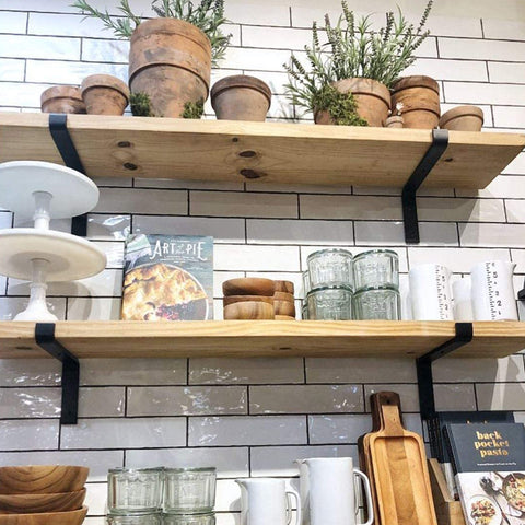 Floating Wall Shelf Brackets Heavy Duty Rustic Industrial 4 Pack Wall Shelves