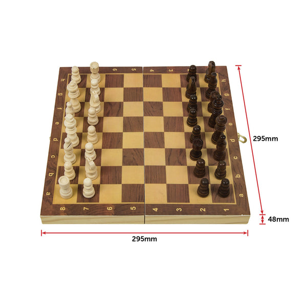 Chess Board Games Folding Large Wooden Chessboard Set Toy Gift Contemporary Chess