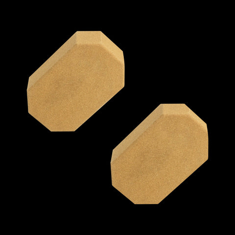 Natural Cork Octagon Yoga Blocks Brick Exercise 2 Pcs Set Eco Non Slip Yoga & Pilates Accessories