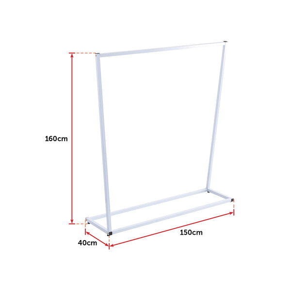 Commercial Clothing Garment Rack Retail Shop White Garment Racks