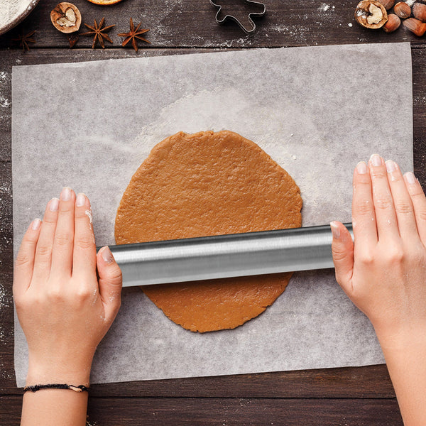 Professional Rolling Pin For Baking Premium 304 Stainless Steel Kitchen Rod Rolling Pins