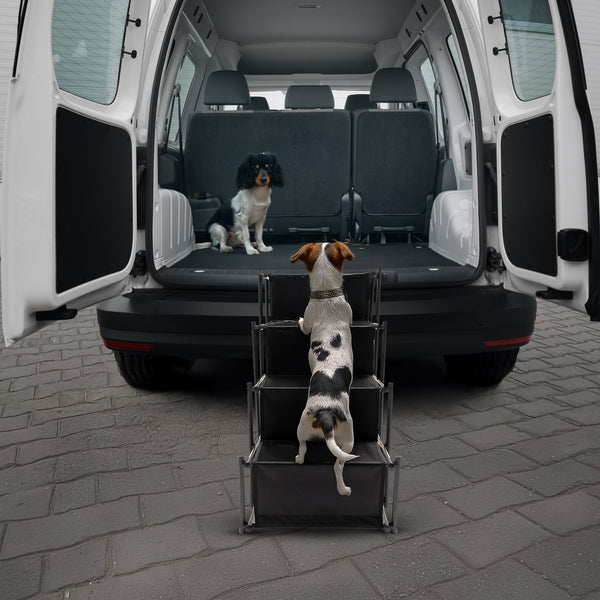 Folding Pet Dog Car Boot Access Steps Ladder Stairs Strong Lightweight Pet Transport