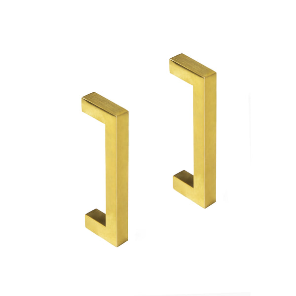 15X Brushed Brass Drawer Pulls Kitchen Cabinet Handles Gold Finish 96Mm Kitchen Cabinet Doors And Fronts