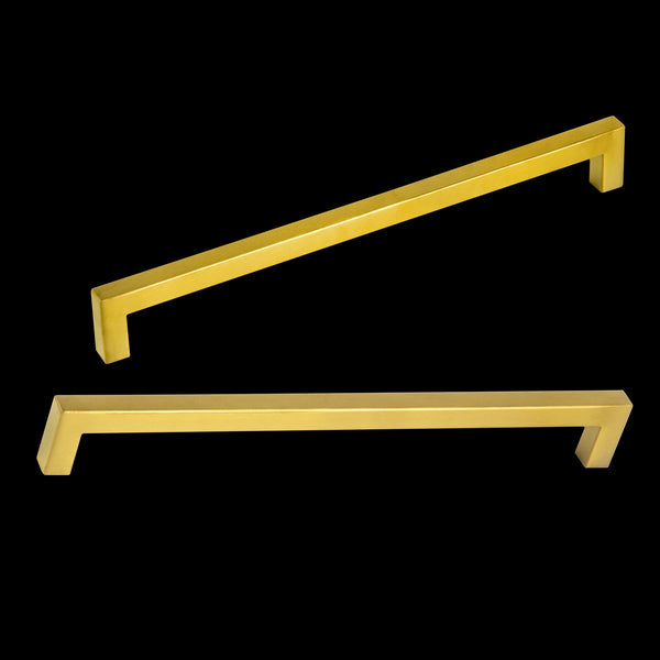15X Brushed Brass Drawer Pulls Kitchen Cabinet Handles Gold Finish 256Mm Kitchen Cabinet Doors And Fronts