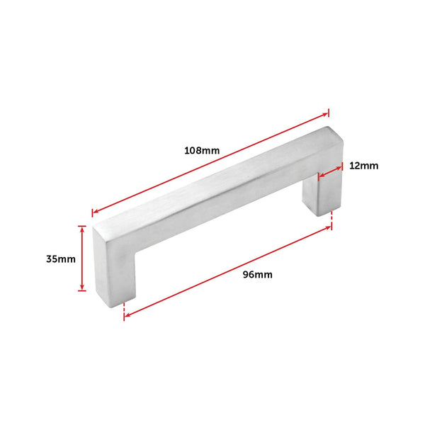 Brushed Nickel Stainless Steel Kitchen Cabinet Square Drawer Pull Door Handles 15 Pack Kitchen Cabinet Doors And Fronts