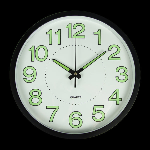 305Mm Luminous Wall Clock Glow In The Dark Silent Quartz Indoor Home Modern Wall Clocks