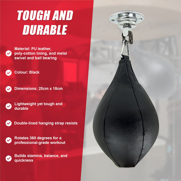Boxing Speed Bag Pu Leather Mma Punching Focus Muay Thai Training Punching Bags