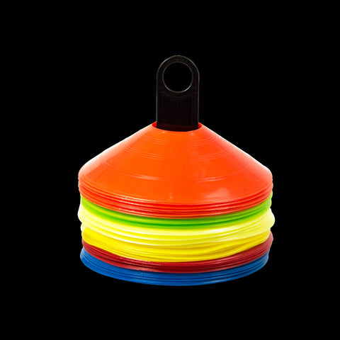60 Pack Sports Training Discs Markers Cones Soccer Afl Exercise Personal Fitness Training Aids