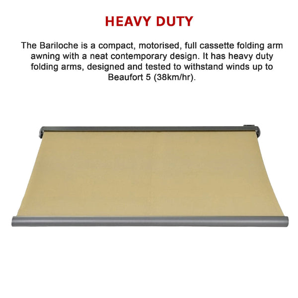 Heavy Duty Full Cassette Motorised Awning 5.5M X 3.0M Awning & Canopy Parts