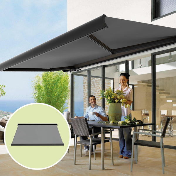 Heavy Duty Full Cassette Motorised Awning 5.5M X 3.0M Awning & Canopy Parts