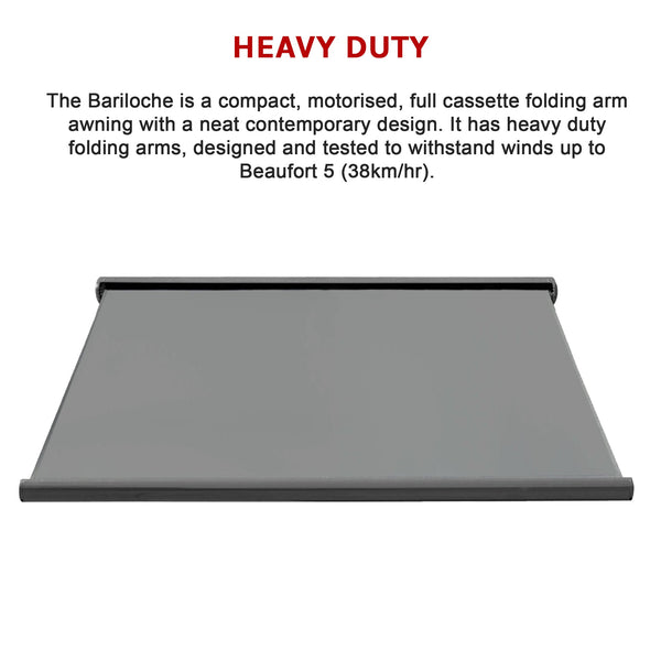 Heavy Duty Full Cassette Motorised Awning 5.5M X 3.0M Awning & Canopy Parts