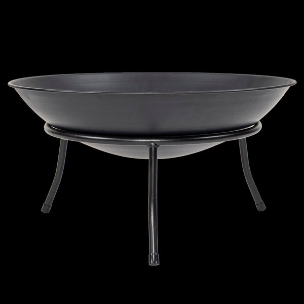 Iron Fire Bowl Traditional Log Pit Outdoor Heating Camp Site Barbecue Fire Pits