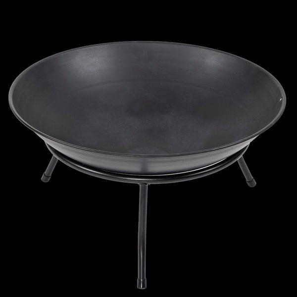 Iron Fire Bowl Traditional Log Pit Outdoor Heating Camp Site Barbecue Fire Pits