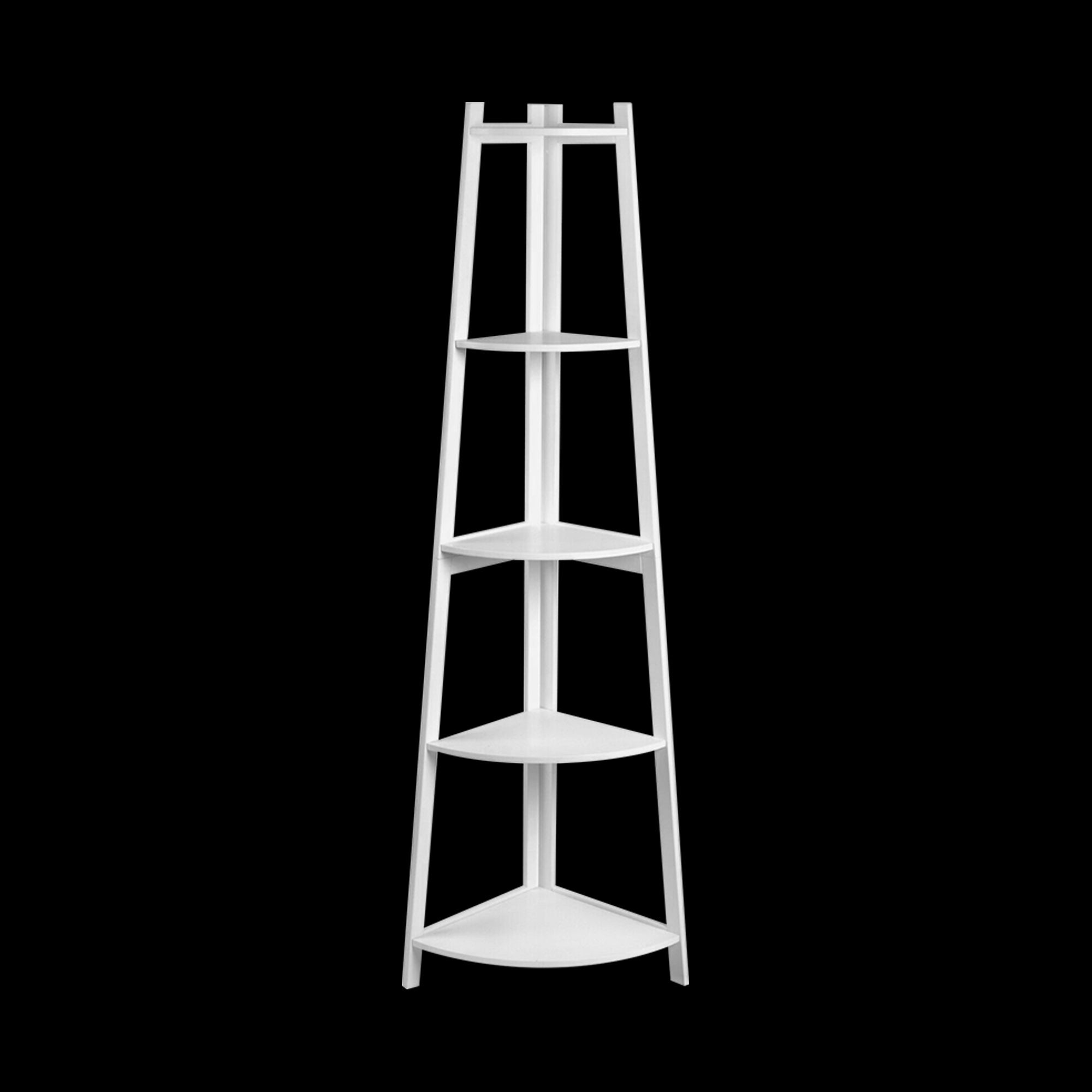 Corner Ladder Shelf Bookcase Display Storage Unit Bookshelves