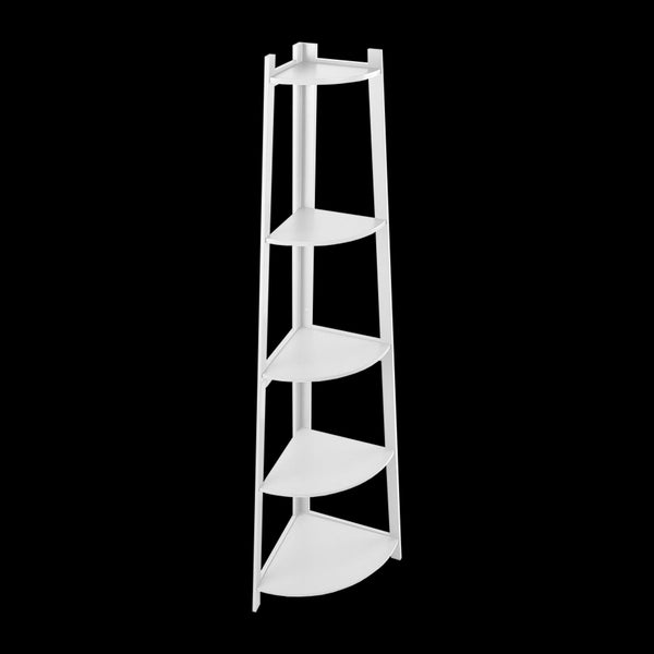 Corner Ladder Shelf Bookcase Display Storage Unit Bookshelves