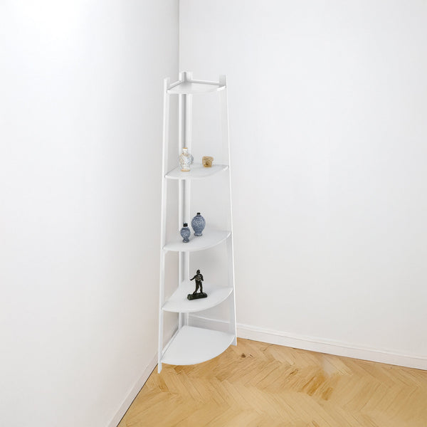 Corner Ladder Shelf Bookcase Display Storage Unit Bookshelves