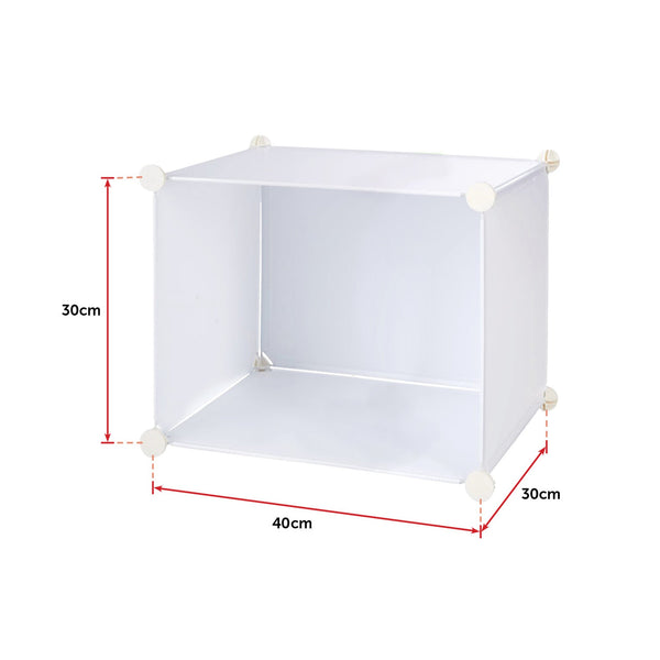White Cube Diy Shoe Cabinet Rack Storage Portable Stackable Organiser Stand Shoe Cabinets