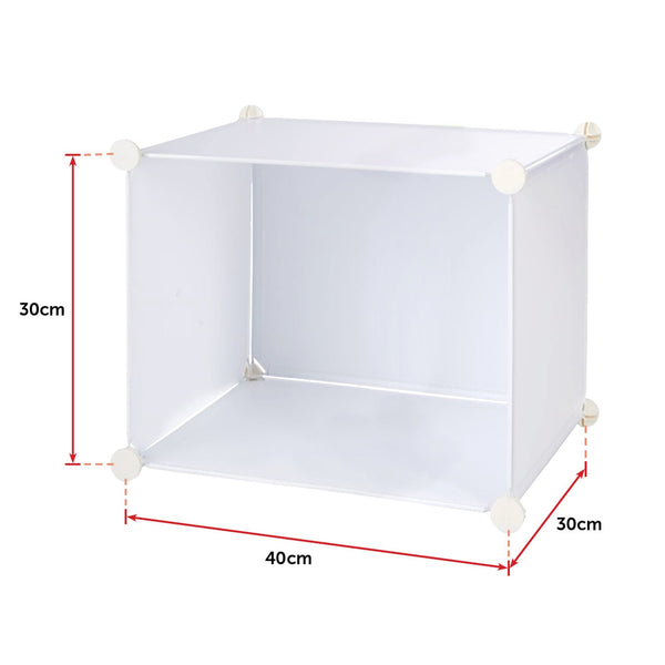 White Cube Diy Shoe Cabinet Rack Storage Portable Stackable Organiser Stand Shoe Cabinets