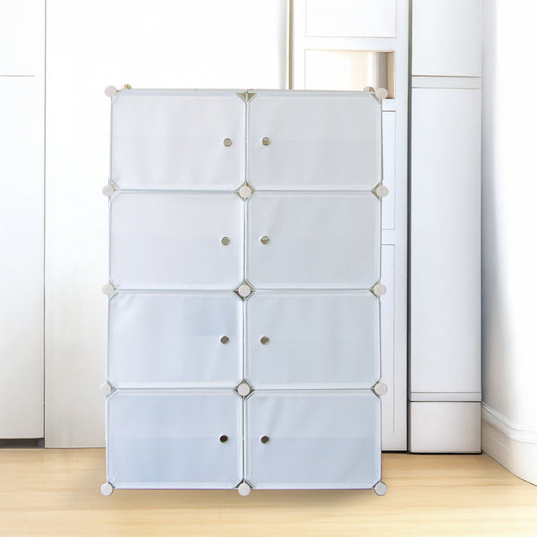 White Cube Diy Shoe Cabinet Rack Storage Portable Stackable Organiser Stand Shoe Cabinets