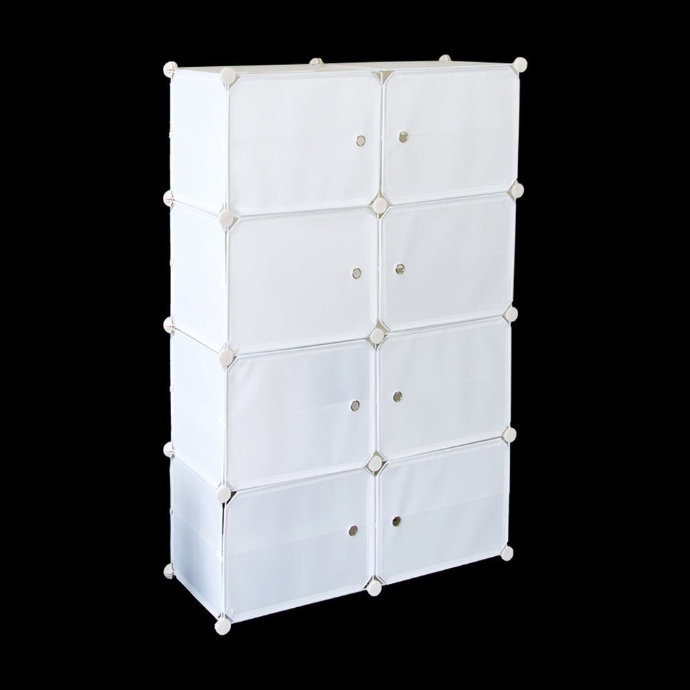 White Cube Diy Shoe Cabinet Rack Storage Portable Stackable Organiser Stand Shoe Cabinets