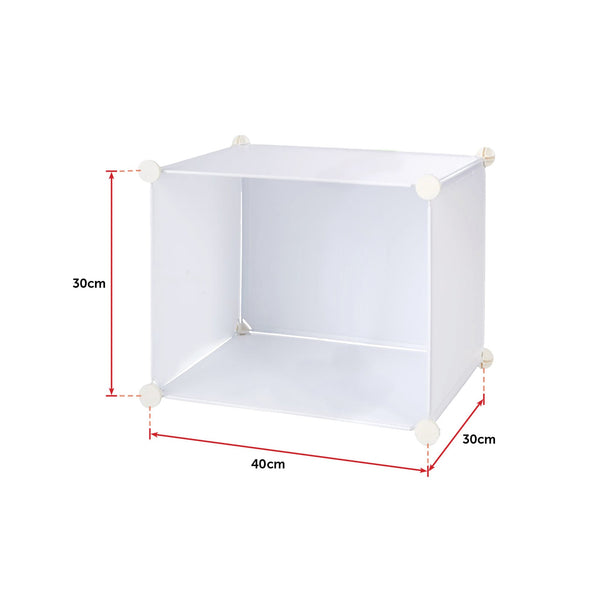 White Cube Diy Shoe Cabinet Rack Storage Portable Stackable Organiser Stand Shoe Cabinets