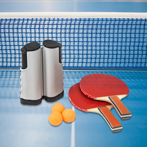 Table Tennis Game Indoor Portable Travel Ping Pong Ball Set Extendable Table Tennis Balls