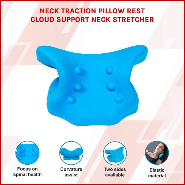 Neck Traction Pillow Rest Cloud Support Stretcher Pillows