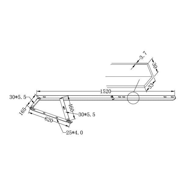 60" Bed Lift Hydraulic Mechanisms Kits For Space Saving Or Sofa King Bed Frames