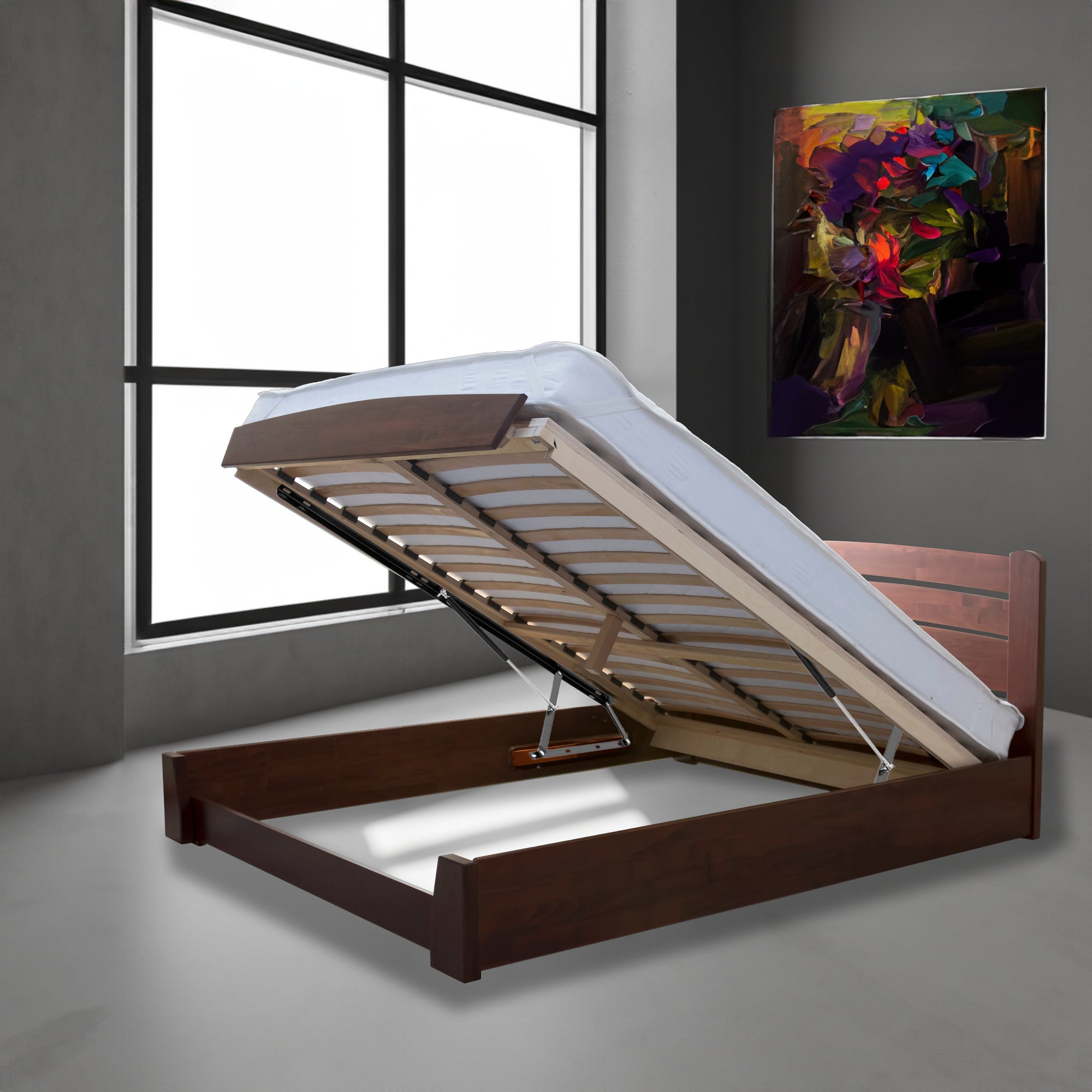 60" Bed Lift Hydraulic Mechanisms Kits For Space Saving Or Sofa King Bed Frames