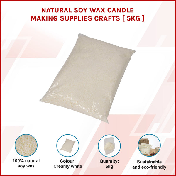 Natural Soy Wax Candle Making Supplies Crafts 5Kg Candle & Soap Making Kits