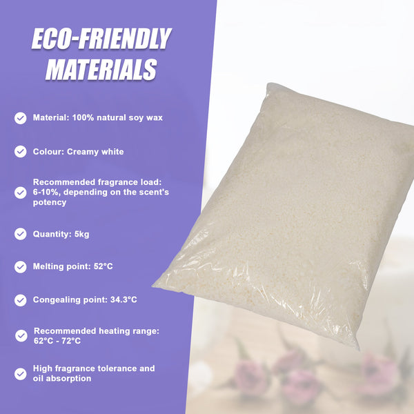 Natural Soy Wax Candle Making Supplies Crafts 5Kg Candle & Soap Making Kits